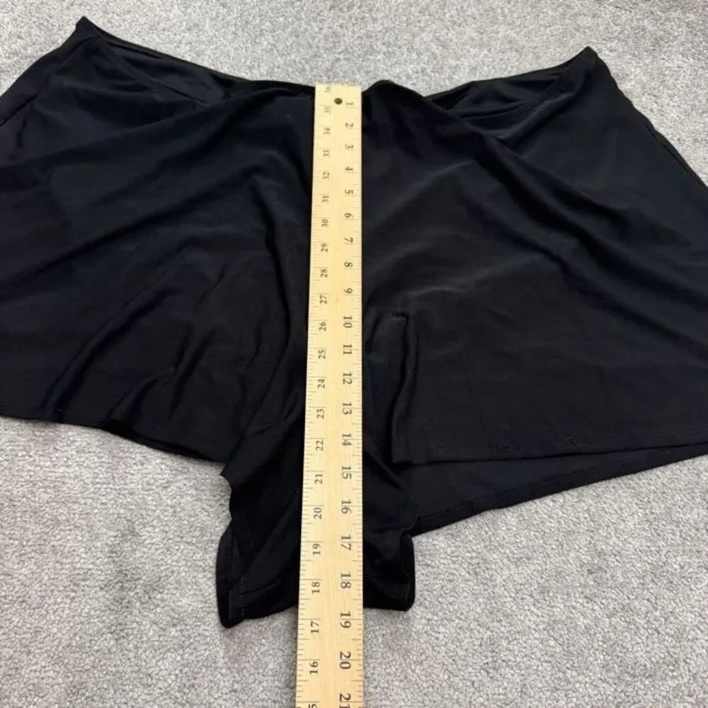 Figure Magic Vintage Swimwear Swim Shorts Womens 30W Black Relaxed High Rise